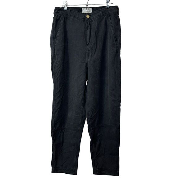 Everlane The Tencel Relaxed Chino Pants Black High Rise Women's 4 NWOT Pockets - Picture 2 of 12